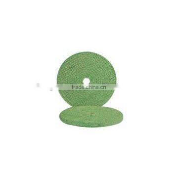 KMJ-BS005 green color bias open sisal buff wheel with high quality