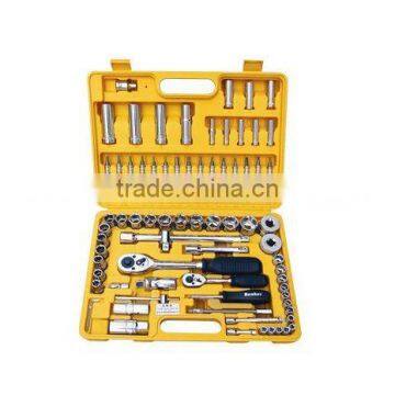 yellow plastic box 108pcs drill tools set
