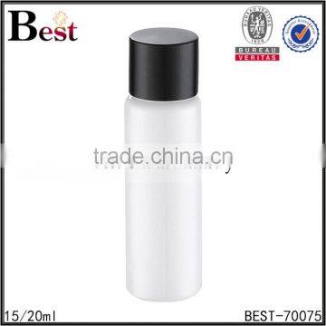 15ml 20ml White PP Plastic Travel Cosmetic Bottles Supplier With Gold Aluminum Screw Cap photo-2