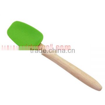 SS1519 silicone spatula with wooden handle