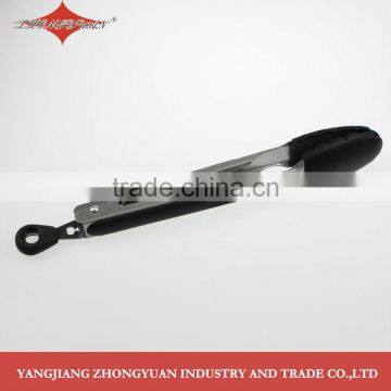 ZY-H2001 Heat Resistant Mini Uses of Silicone Food Grilling Tongs photo-2