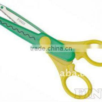 Hot Sell Safety Twin Color Plastic Grip Craft Scissors