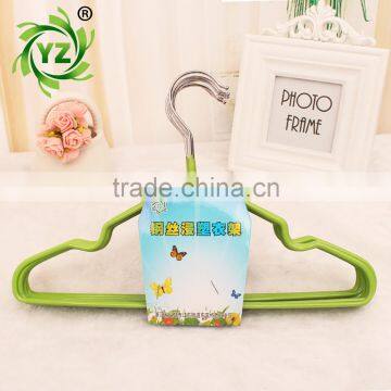 A358 Laundry Product Anti Slip Metal Pvc Coated Clothes Hanger photo-3