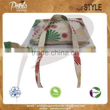 Customize See Through PVC/ PP Laminated Juco Bag With Pouch photo-5