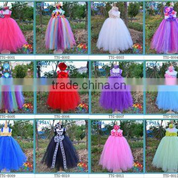 2013 new style kid ball gown dresses sweet 3 layers flower girl tutu dress tutu grown with headband