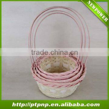 2014 cheap Natural bamboo hanging basket