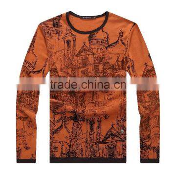 Men's wool and digital printing wholesale sweater