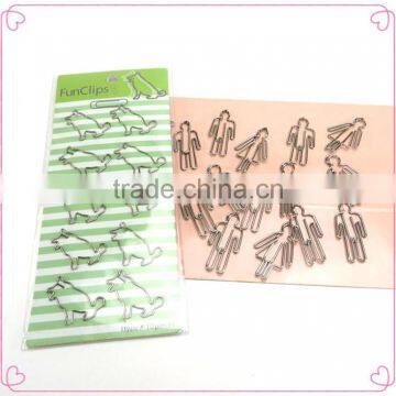 OEM stationery assorted custom silver metal paper clips