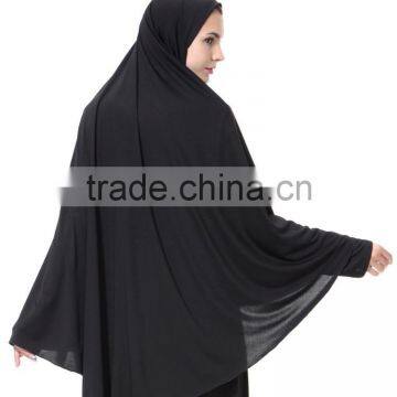 Wholesale Long Plain Solid Color Scarf Factory Muslim Fashion Hijab photo-3