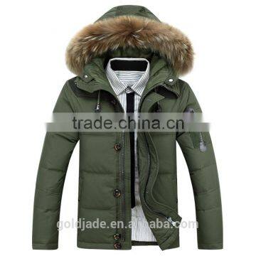 Fashion Winter Parka Jacket With Fur Hood for Men Winter Jacket Men 2016 photo-3