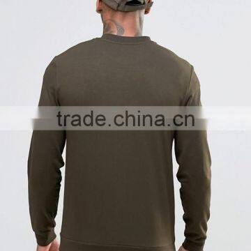 Custom Baseball Collar Without Hood Green Men's 96% Cotton 4% Elastane Casual Breathable Zipper Up Autumn Sweatshirt photo-2