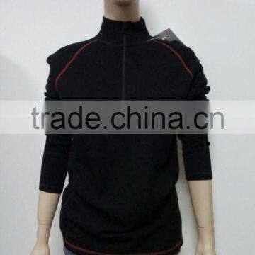 Women's Merino Wool Seamless Sportswear Zip Top for Hiking photo-2