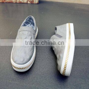 best quality top layer leather Commercial Shoes casual have sample for male, men casual shoes with leather price cheap