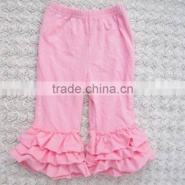 Best Selling Solid Color Baby Girls Fall Ruffle Pants photo-4
