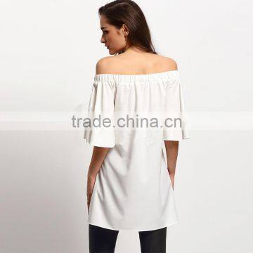 Maxnegio 2017 Ladies off Shoulder Top Women Plus Size Clothing photo-3