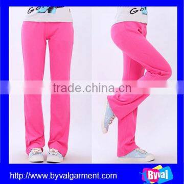 2015 Wholesale Custom Womens Best Quality Plain Causal Running Pants Jogger Sweat Pants