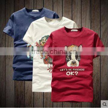 Male Personality Trend of Cultivate One's Morality Short Sleeve T-shirt Man in the Summer photo-2