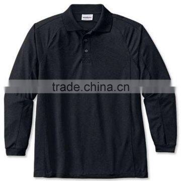 Boys Long Sleeve Polo Shirt, 100% Ctn, Pique, 180 Gsm