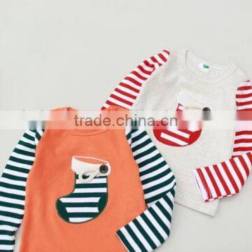 Wholesale Autumn Design Boutique Childrens Clothing 100% Cotton Baby Longsleeve Top photo-6