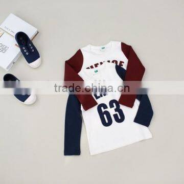 Latest Long Sleeve Sport Design Children Tshirt Kids Longsleeve t Shirt photo-3