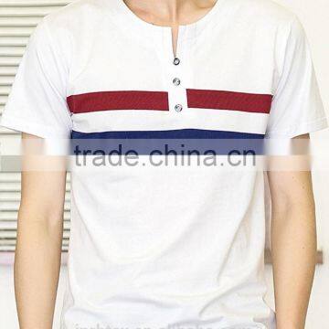 Custom Stripe t Shirt With Buttons photo-2