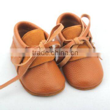 Genuine leather baby shoes with kids shoes