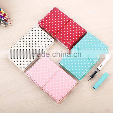 Faux Leather Cover Traveling Planner With Elastic Customizable Logo Person Diary Planner/organzier photo-3