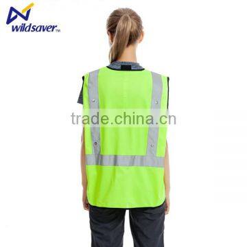 Night Verson Safety Reflective Cleaning Uniform Vest With Flash Led Light photo-5