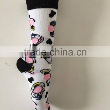 Hot Selling Crew Length Novelty Fashion Fancy Vivid Color Cute Woman Cotton Dress Tube Sock photo-4