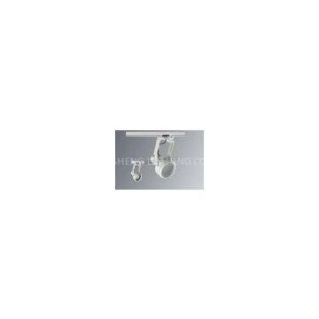 E27 Household Professional Aluminum BK / WH LED Track Lamp Holder For Airports, Metro