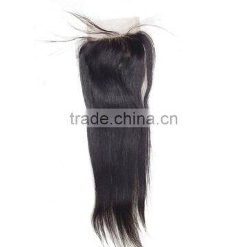 7A Closure Brazilian Body Wave Lace Closure Bleached Knots,4X4 Closure With Baby Hair Free Part Middle Part 3 Way photo-5