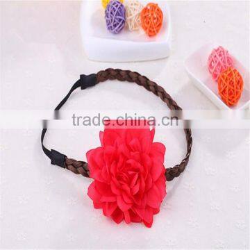Hawaii Flowers Wig Hairband Wreath Hair Hoop Beach Bohemian Hairpin Fashion photo-2