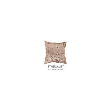 100 Polyester Square Embroidered Decorative Pillows Faux Silk For Bedding