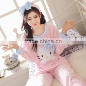 So cute HelloKitty cartoon style pajamas women good sale