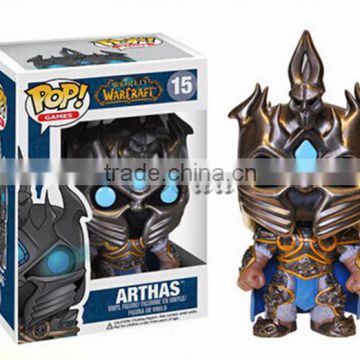 (2016 New Hot Movie )World of warcraft Arthas POP figure WOW Game POP action figure Arthas #15 PVC Vinyl figure