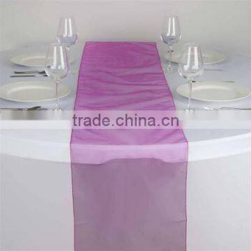 pink cheap organza dining table runner