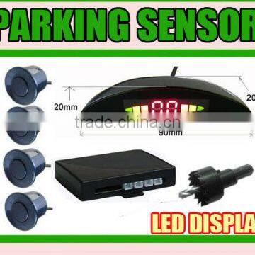 LED Car Reverse Parking Sensor With Waterproof Connector Rear 4 Sensors photo-4