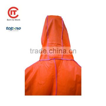 Disposable SMS coverall polypropylene coveralls work coveralls blue orange white