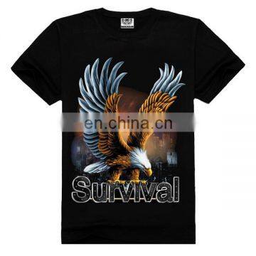 Eagle print high quality t shirts,vintage t shirts wholesale