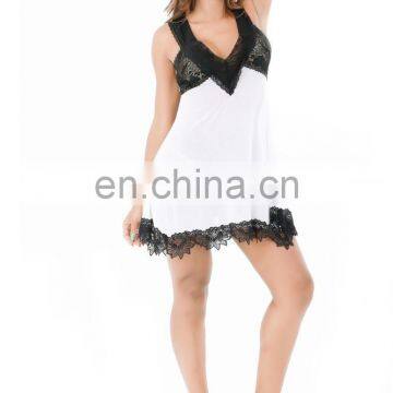 2017 Lace Cap Sleeve Women Babydoll Nighties