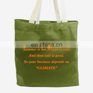 Printed cotton twill shopping bags