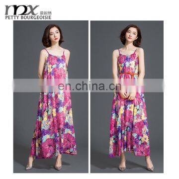 New fashion ladies summer dress chiffon maxi dresses