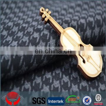 Dog tooth fabric fashion spandex knitting fabric for wonmen