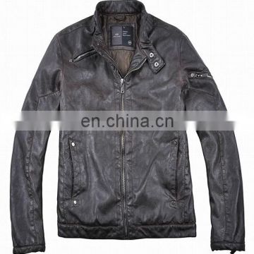 2015 new model designer genuine leather jacket