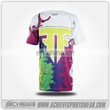 2017 latest design mens v shape t shirt printing asia