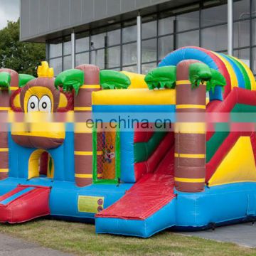 Monkey Bouncer Slide Inflatable Bounce House Combo