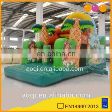 Outdoor toys safari park inflatable obstacle course for kids inflatable floating obstacle for commercial