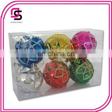 Plastic Christmas ball ,Christmas tree ball,Christmas hang-painted ball animal balloon6/S