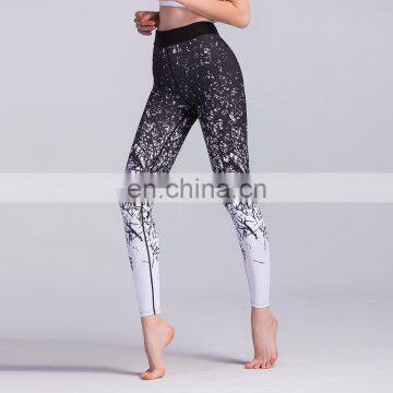 Thin body stretch tight women's yoga fitness sports sweat leggings