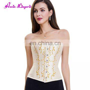 Halloween Wholesale Women Slim Belt Apricot Overbust Body Shaper Corset